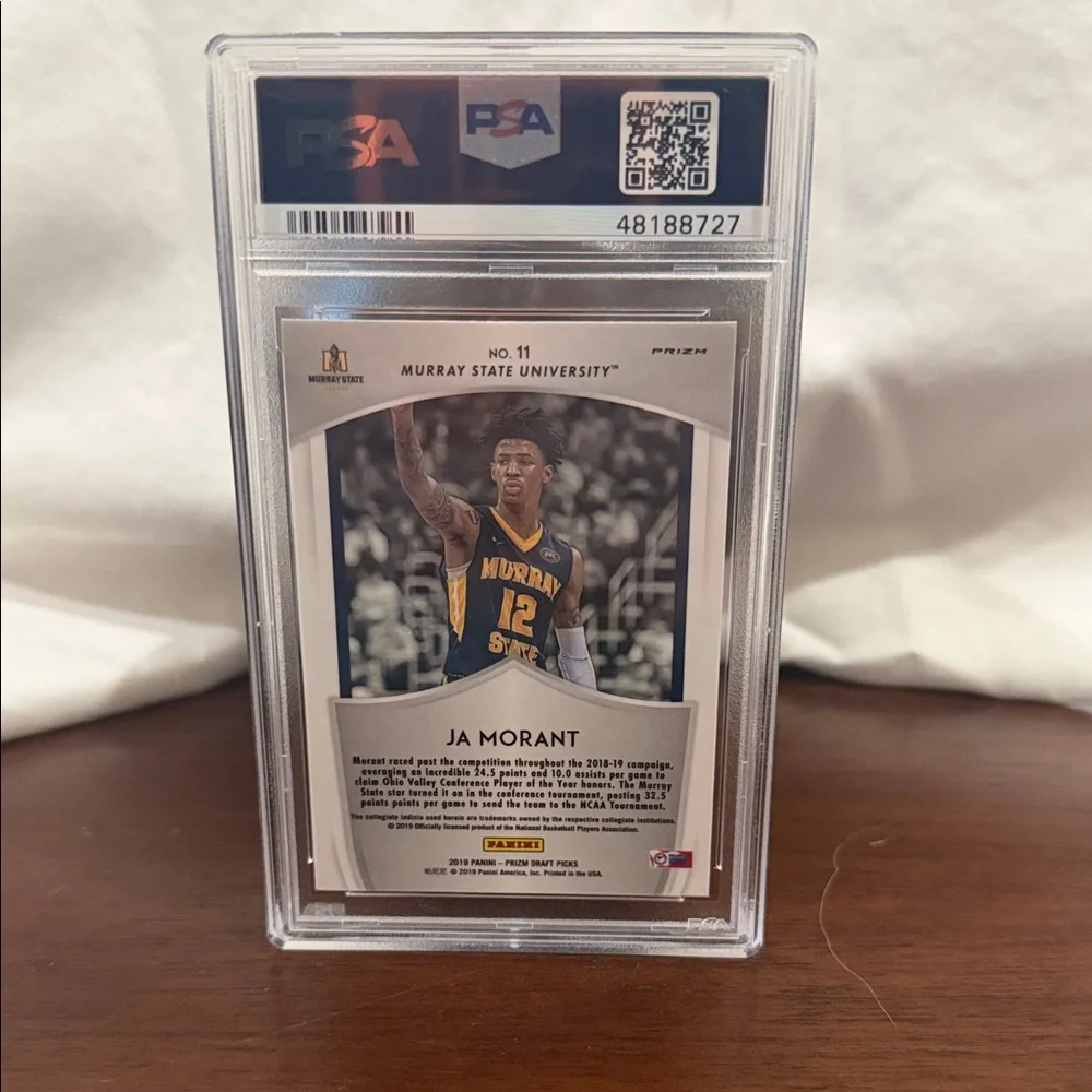 Panini Prizm Pink Pulsar Crusade RC - JA MORANT  - PSA GEM MINT 10 - Picture 2 of 2
